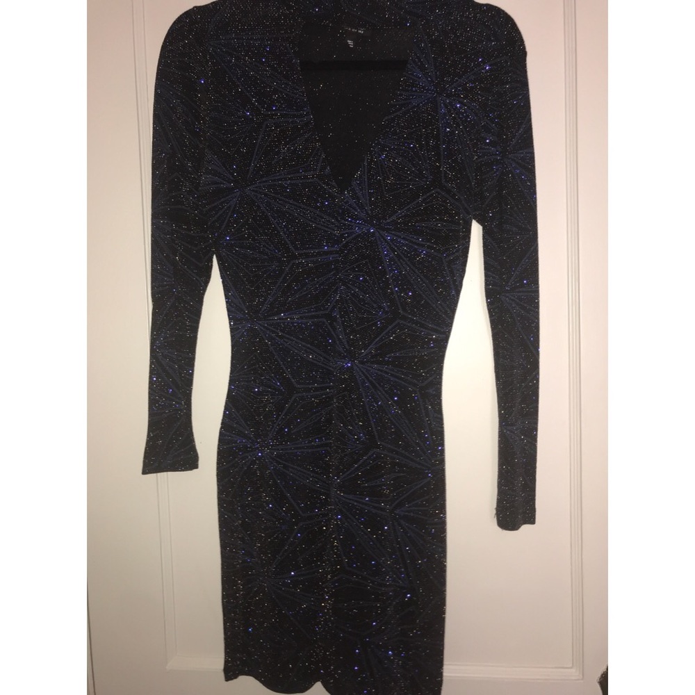 Sparkle deep v stretchy TopShop dress